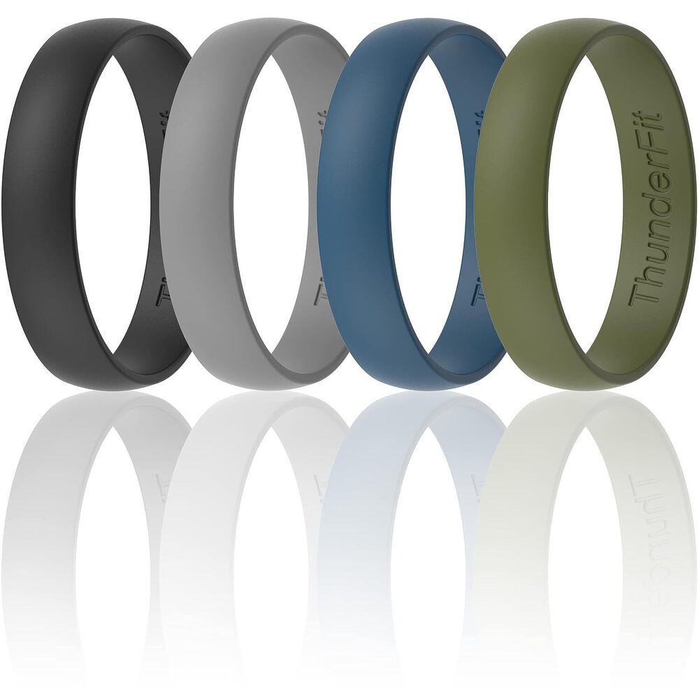 Silicone Wedding Rings Unisex Multipack Variety Set